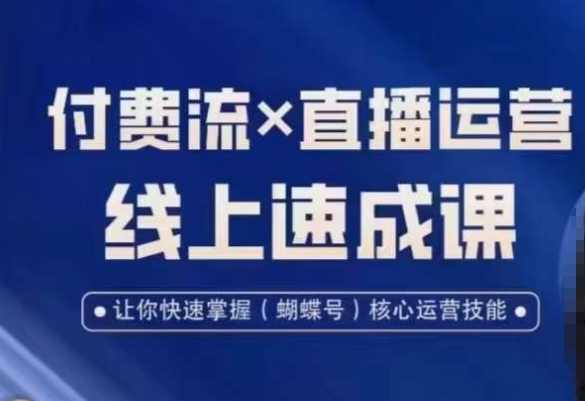 视频号付费流实操课程，付费流✖️直播运营速成课，让你快速掌握视频号核心运营技能-九洲网
