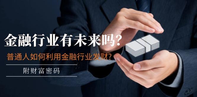 某付费文章：金融行业有未来吗？普通人如何利用金融行业发财?(附财富密码-九洲网