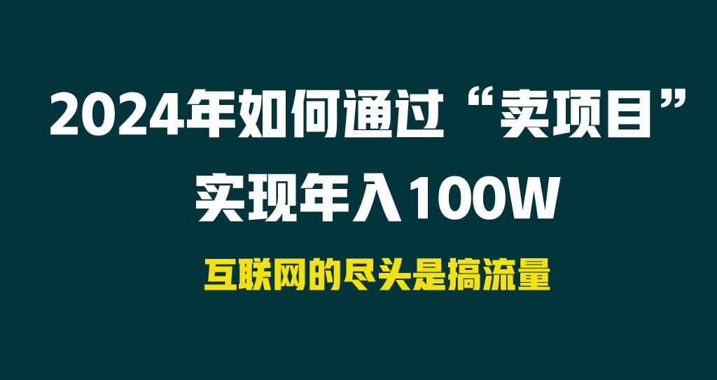 2024年如何通过“卖项目”实现年入100W-九洲网