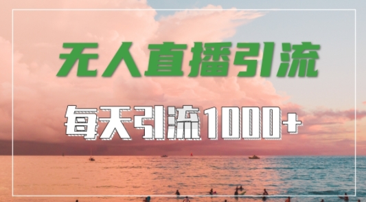 抖音快手视频号全平台通用，无人直播引流法，超暴力引流1000+高质量精准创业粉【揭秘】-九洲网