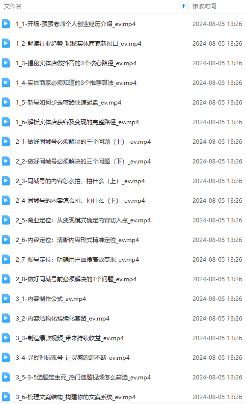 图片[1]-实体店老板获客特训营：认知、定位、文案、矩阵、直播、AI等(72节-九洲网