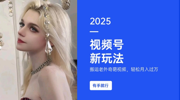 搬运老外奇葩视频，撸视频号分成计划收益，每天只需一小时，新手小白轻松月入过W-九洲网