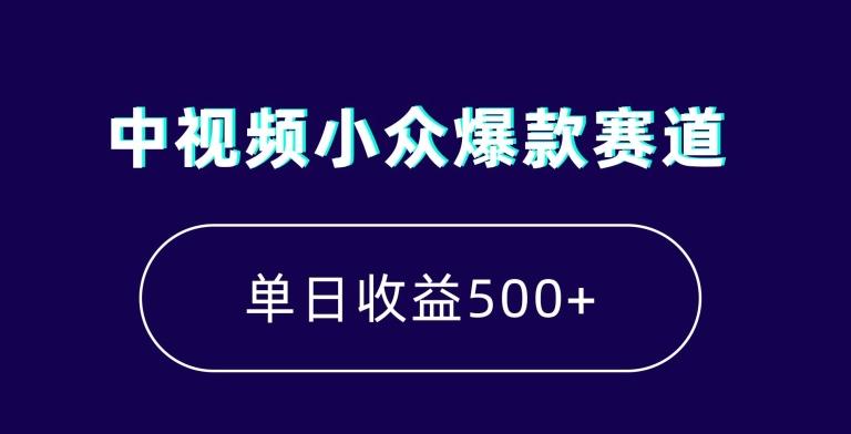 中视频小众爆款赛道，7天涨粉5万+，小白也能无脑操作，轻松月入上万【揭秘】-九洲网