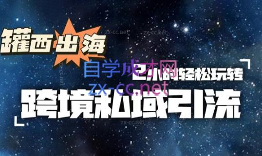 罐西老师·零基础学会跨境私域引流-九洲网