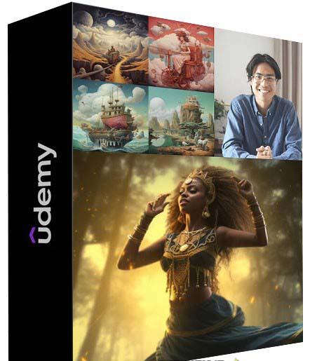 MidjourneyAI绘画艺术生成的大师级写作提示指南教程-8节视频课-中英字幕-九洲网