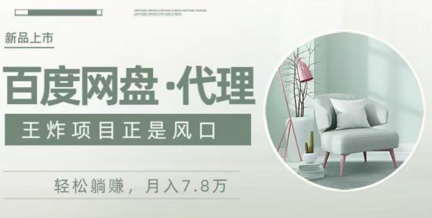 度盘代理，月入7w保姆级全方位教程-九洲网