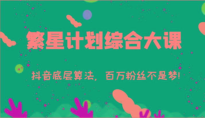 2024繁星计划综合大课：抖音底层算法，百万粉丝不是梦!(77节)-九洲网
