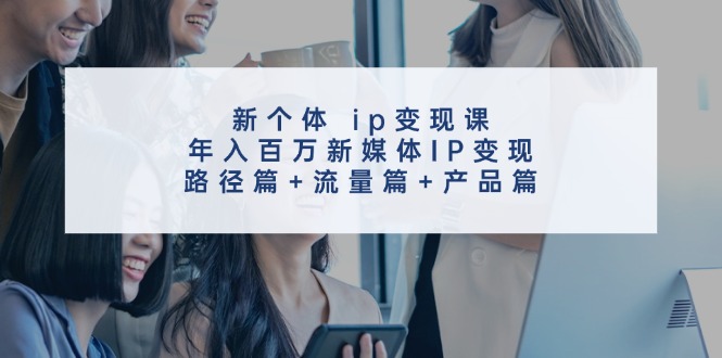新个体ip变现课，年入百万新媒体IP变现，路径篇+流量篇+产品篇-九洲网
