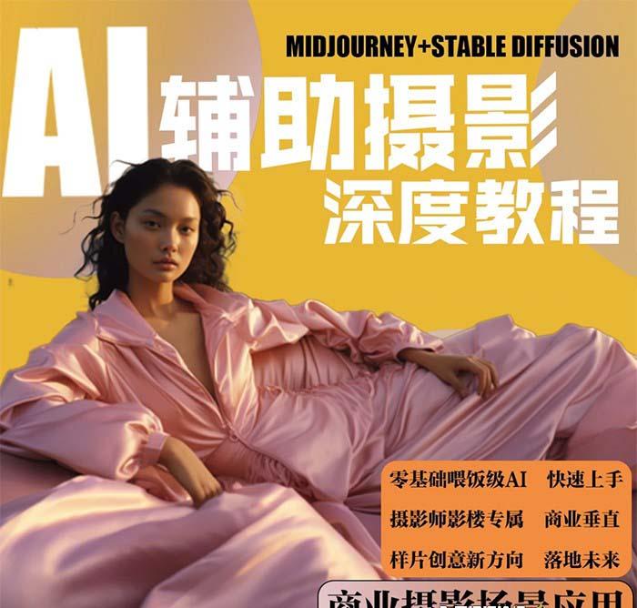 (8727期)2024年AI辅助摄影人工智能商业应用摄影课程(37节课)-九洲网
