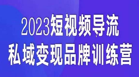 短视频导流·私域变现先导课，5天带你短视频流量实现私域变现-九洲网