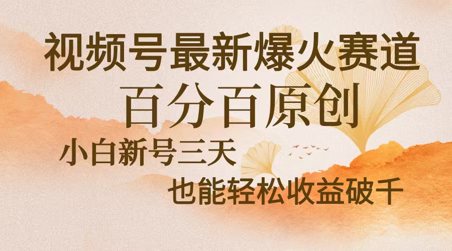 视频号最新爆火赛道，中老年粉深信不疑，百分百原创，新号三天收益轻松...-九洲网