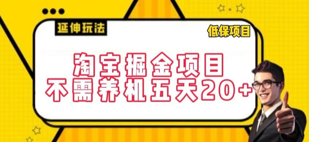 淘宝掘金项目，不需养机，五天20+，每天只需要花三四个小时【揭秘】-九洲网