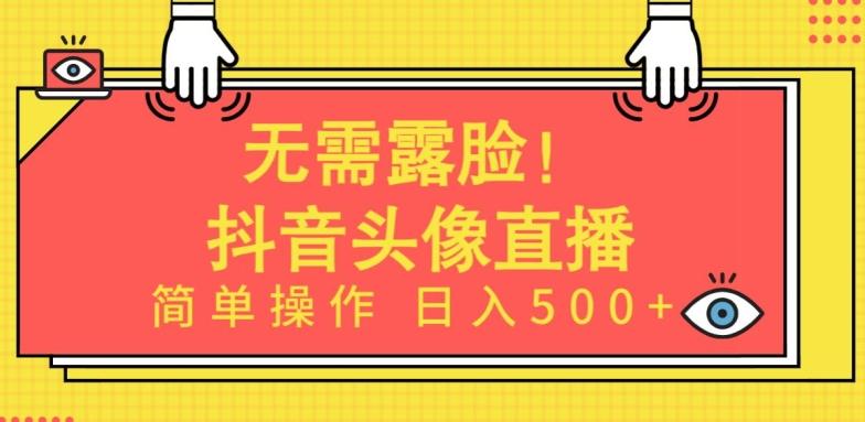 无需露脸，Ai头像直播项目，简单操作日入500+【揭秘】-九洲网