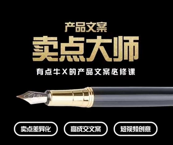 产品文案【卖点大师】高转化电商，有点牛X的产品文案必修课-九洲网
