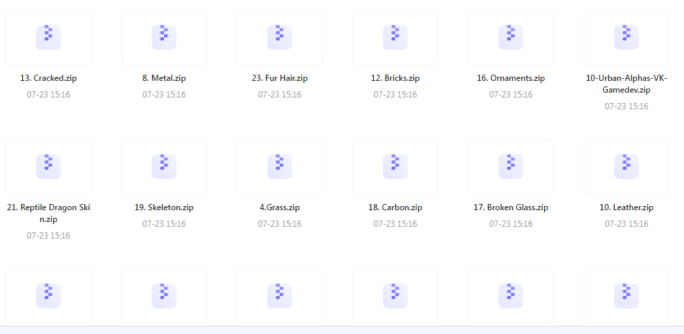 【素材分享】实用教程+素材 Zbrush与Blender表面纹理合集-九洲网