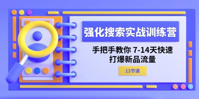 强化 搜索实战训练营，手把手教你 7-14天快速-打爆新品流量(13节课-九洲网
