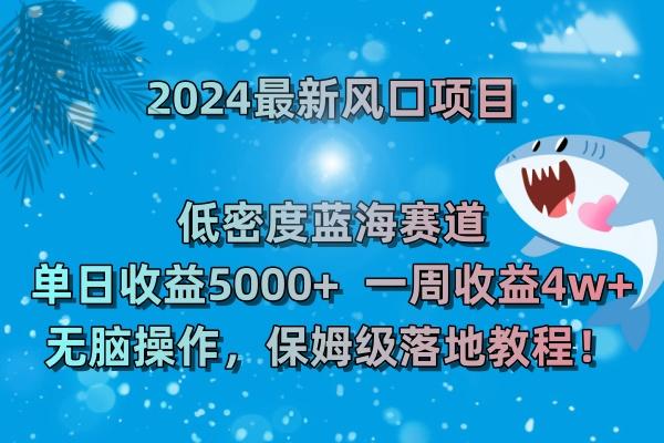 (8545期)2024最新风口项目 低密度蓝海赛道，日收益5000+周收益4w+ 无脑操作，保...-九洲网