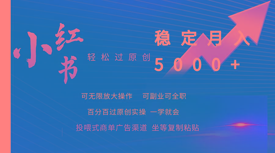 (9792期)小红书轻松过原创稳定月入5000+-九洲网