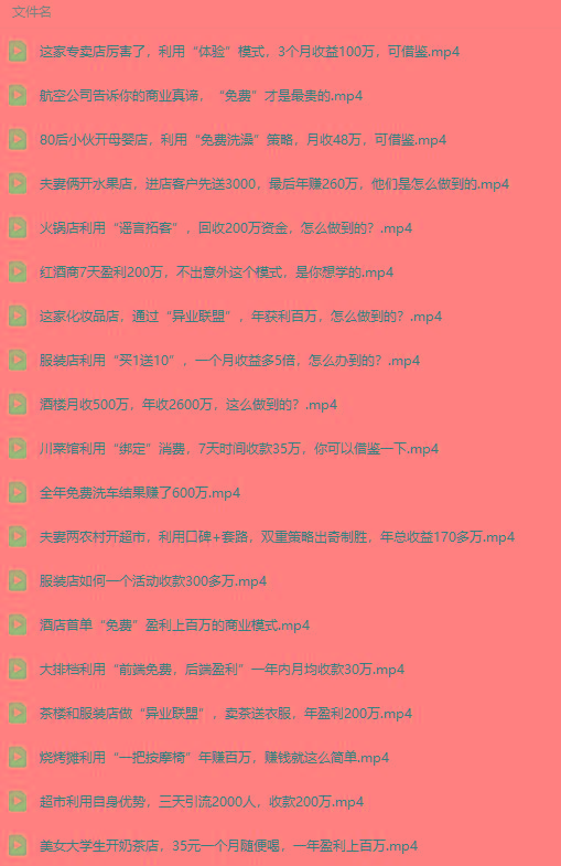 图片[5]-(9607期)真实有效391套商业模式，年入几十到几百万案例解析(电子书+视频+图文)-九洲网