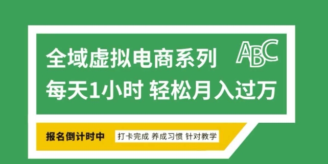 全域虚拟电商变现系列，通过平台出售虚拟电商产品从而获利-九洲网