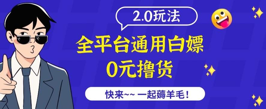 外面收费2980的全平台通用白嫖撸货项目2.0玩法【仅揭秘】-九洲网