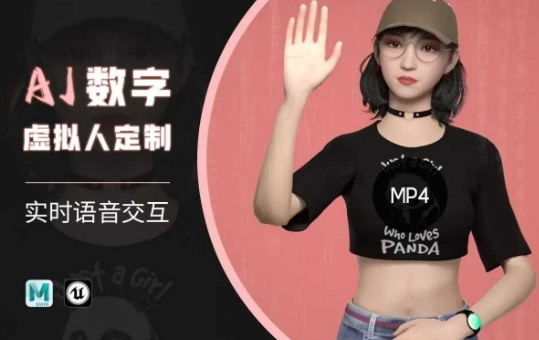 Ai数字人虚拟(智能体)实时语音交互特训营，​自行定制超写实角色AI数字人交互技术-九洲网