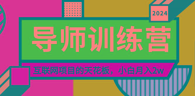 《导师训练营》精准粉丝引流的天花板，小白月入2w-九洲网