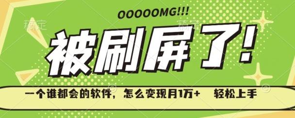 一个谁都会的软件，怎么变现月1万+轻松上手-九洲网