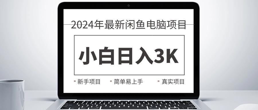 2024最新闲鱼卖电脑项目，新手小白日入3K+，最真实的项目教学-九洲网