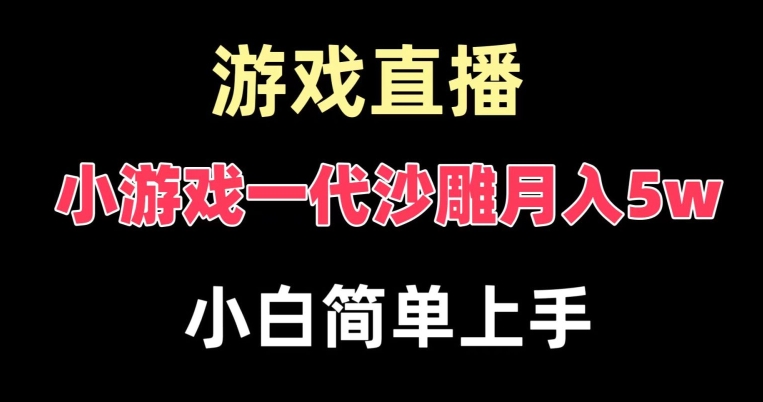 玩小游戏一代沙雕月入5w，爆裂变现，快速拿结果，高级保姆式教学【揭秘】-九洲网