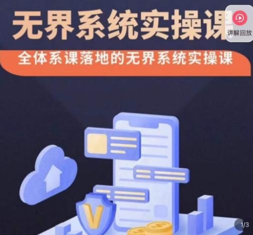 老衲·无界系统实操课，全体系落地无界改版后选择、出价、高投产做付费引流-九洲网