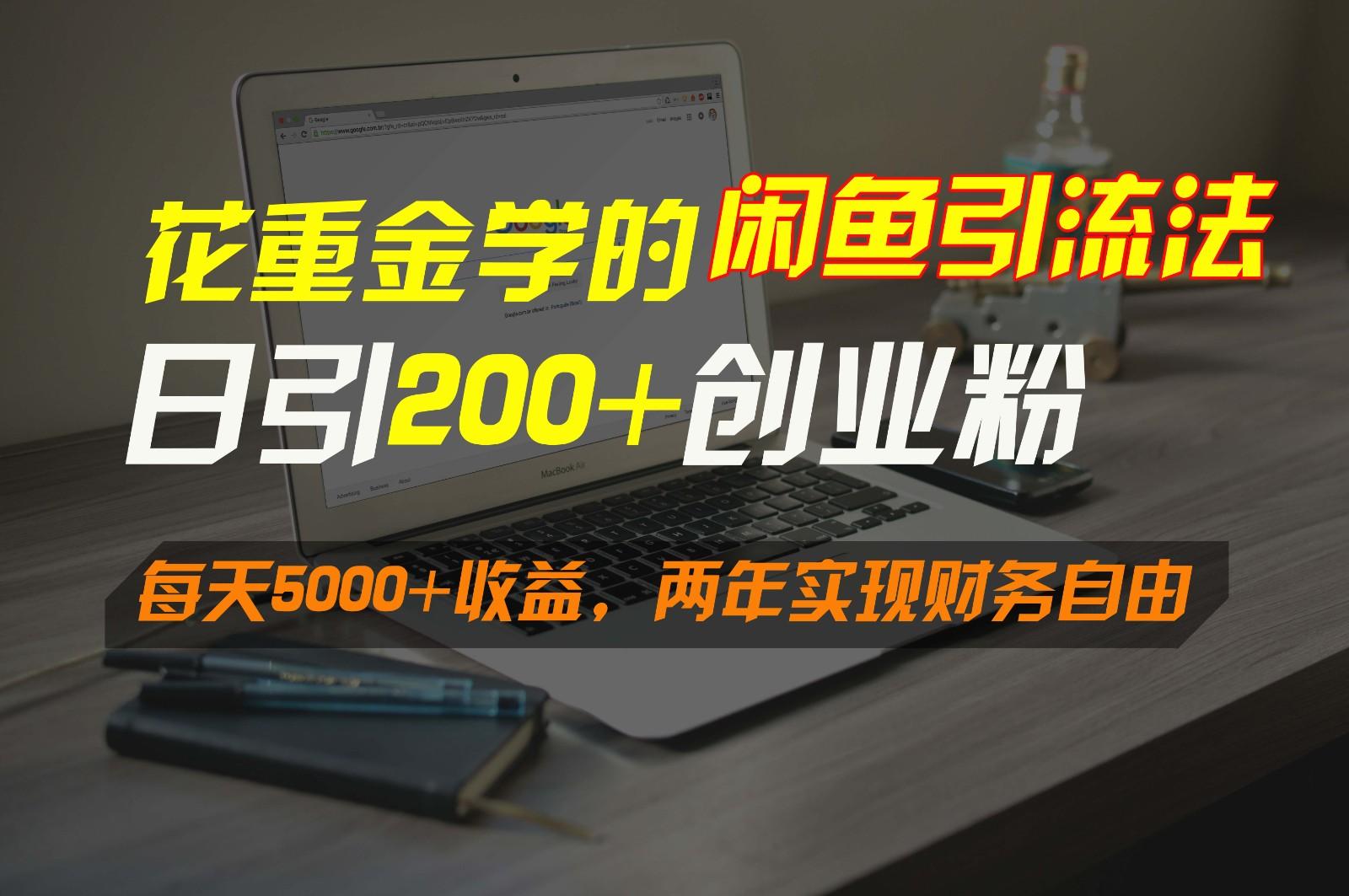 花重金学的闲鱼引流法，日引流300+创业粉，每天5000+收益，两年实现财务自由-九洲网
