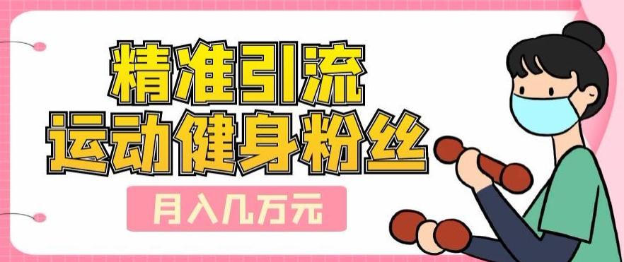 精准引流运动健身粉丝，轻松月入几万-九洲网