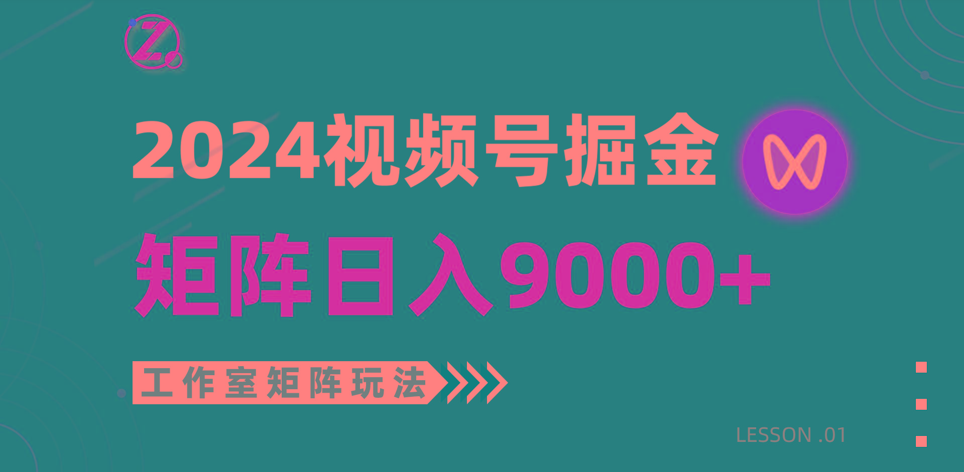 (9709期)【蓝海项目】2024视频号自然流带货，工作室落地玩法，单个直播间日入9000+-九洲网