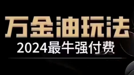 2024最牛强付费，万金油强付费玩法，干货满满，全程实操起飞(更新12月)-九洲网