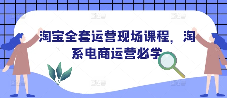淘宝全套运营现场课程，淘系电商运营必学-九洲网