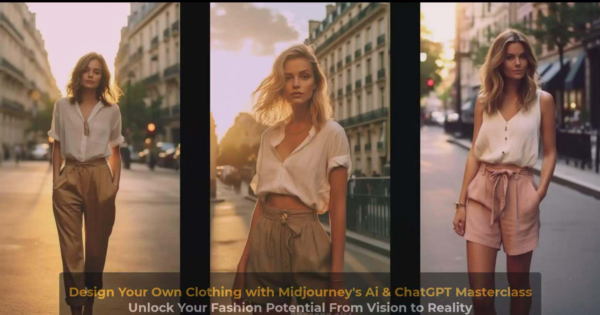 图片[9]-利用 Midjourneys Ai 人工智能设计自己的服装AI大师班-10节课-中英字幕-九洲网