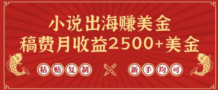 小说出海赚美金，稿费月收益2500+美金，仅需chatgpt粘贴复制，新手也能玩转【揭秘】-九洲网
