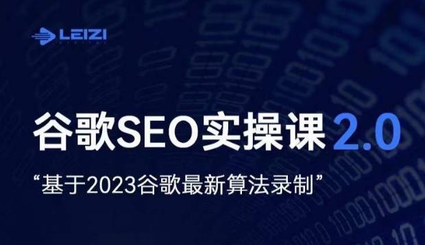 雷子·谷歌SEO 2.0实战课，独立站询盘自由必备，基于2023谷歌最新算法录制-九洲网