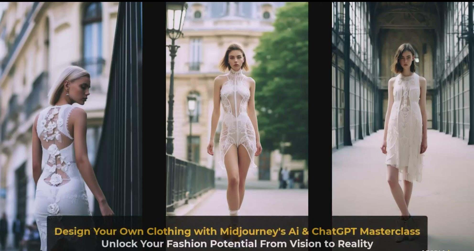 图片[4]-利用 Midjourneys Ai 人工智能设计自己的服装AI大师班-10节课-中英字幕-九洲网