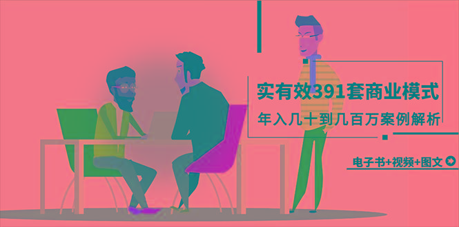 (9607期)真实有效391套商业模式，年入几十到几百万案例解析(电子书+视频+图文)-九洲网