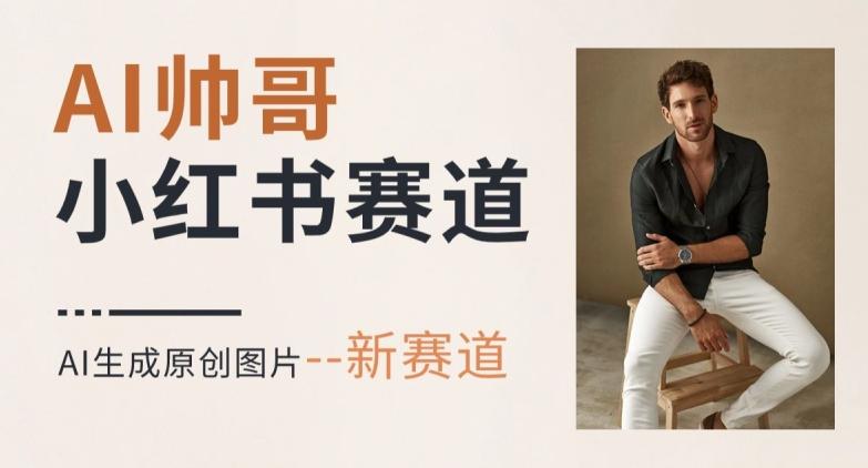 AI一键生成帅哥，新思路新赛道，涨粉迅速，轻松月入过万-九洲网