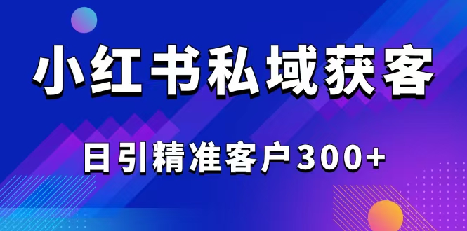 2025最新小红书平台引流获客截流自热玩法讲解，日引精准客户300+-九洲网