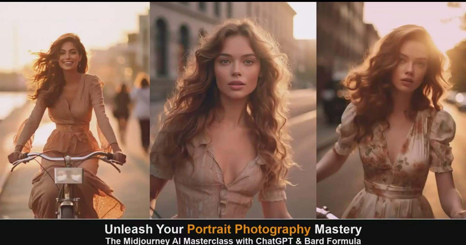 图片[4]-(9312期)Midjourney v5 ChatGPT 和 Bard AI人工智能人像摄影大师班-15节-中英字幕-九洲网