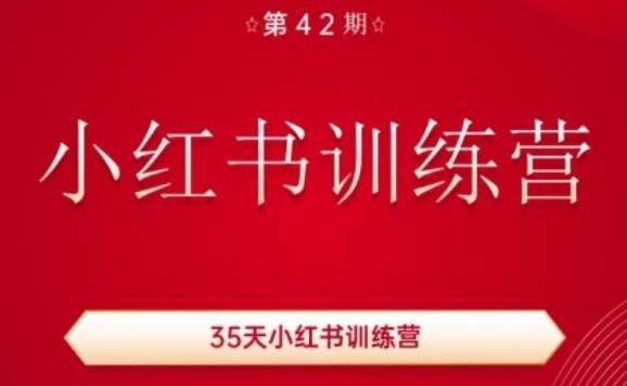 35天小红书训练营(42期)，用好小红书，做你喜欢又擅长的事，涨粉又赚钱-九洲网