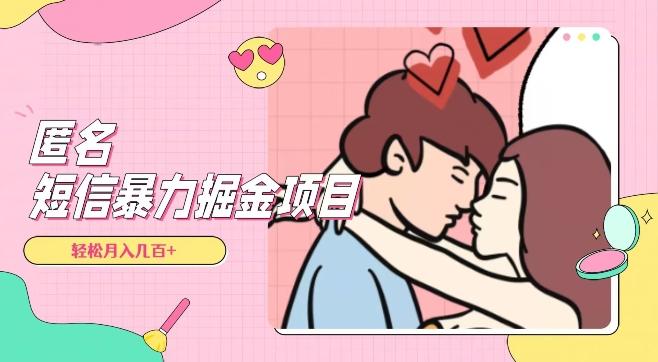 全网首发，揭秘超冷门匿名短信项目，通过信息差日入几百+【揭秘】-九洲网