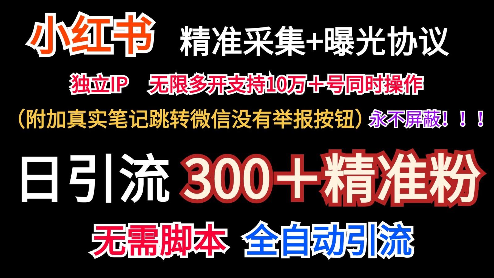小红薯精准采集＋无限曝光＋真实笔记跳转微信，永不屏蔽(日引300＋精准粉)-九洲网