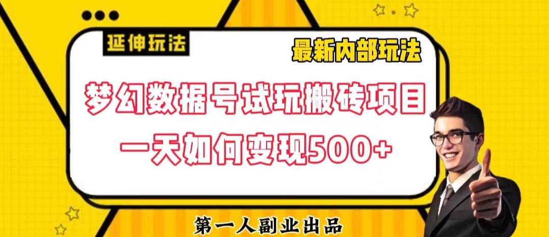 数据号回归玩法游戏试玩搬砖项目再创日入500+【揭秘】-九洲网