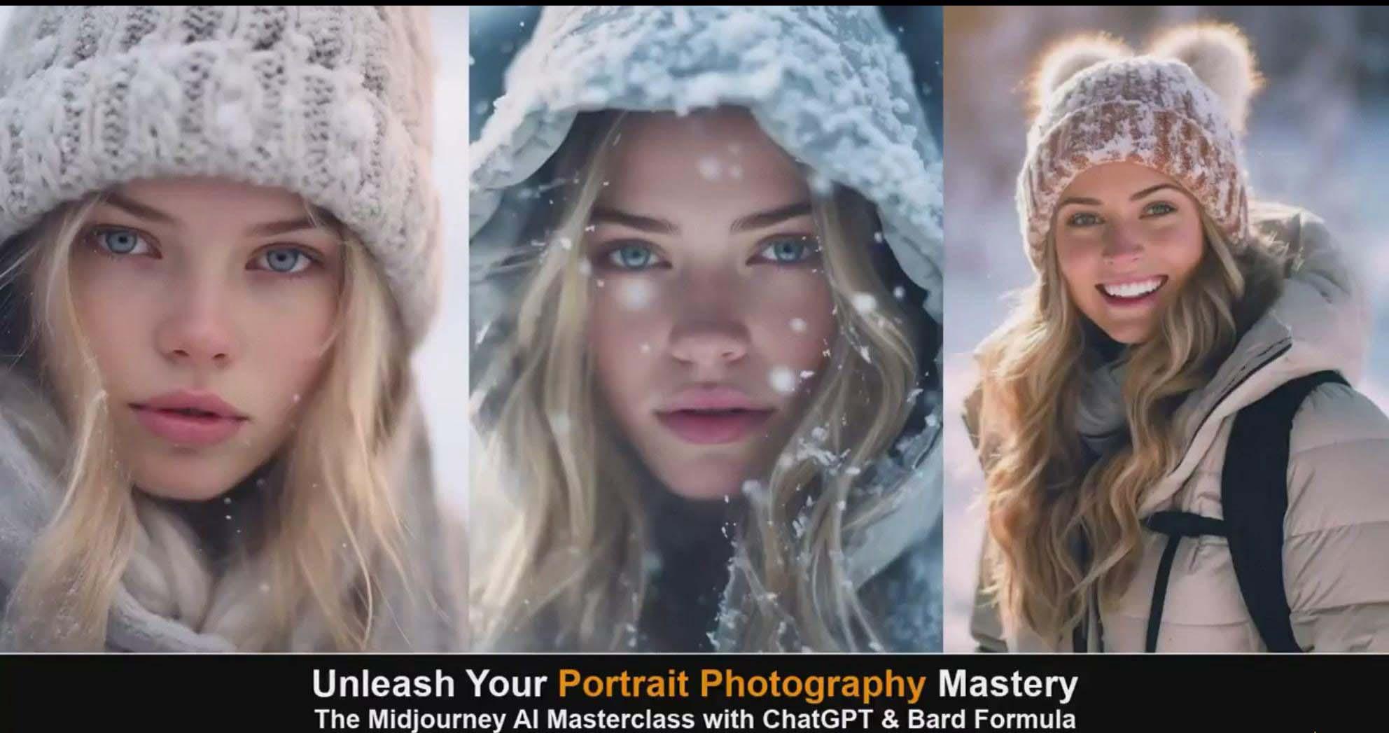 图片[5]-(9312期)Midjourney v5 ChatGPT 和 Bard AI人工智能人像摄影大师班-15节-中英字幕-九洲网